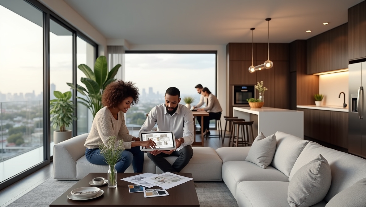 Collage of premium renovation materials