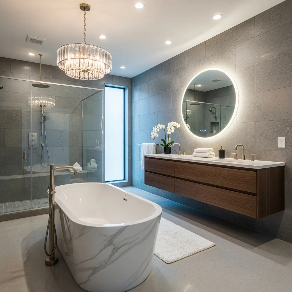 Luxury bathroom renovation by sluzphapel